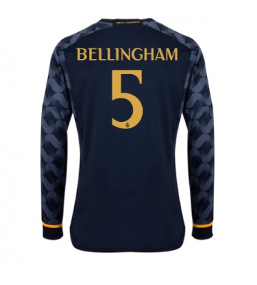 Maillot de foot Real Madrid Jude Bellingham #5 Extérieur 2023-24 Manche Longue